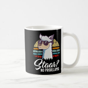 Caneca De Café Dia de Teste do Texas Llama Alpaca Para Estudantes