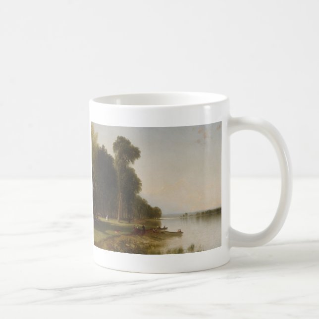Caneca De Café Dia de verão no lago Conesus (Direita)