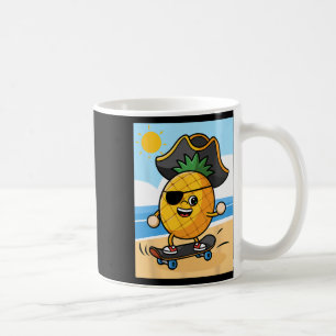 Caneca De Café Dia Divertido de Falar como um Pirata - Abacaxi de