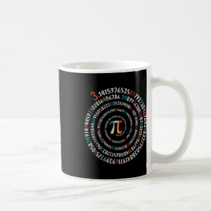 Caneca De Café Dia Divertido do Pi 3.14 Símbolo Pi Espiral Número