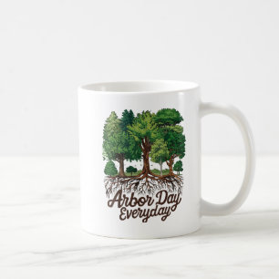 Caneca De Café Dia do Árvore Planeta Terra Feliz Dia do Porto