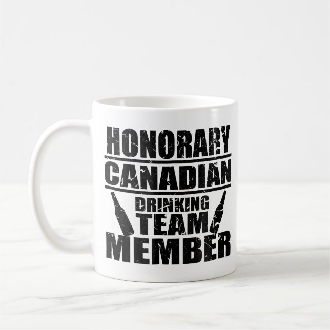 Caneca De Café Dia do Canadá - Membro da Equipe de Bebendos do Ca (Esquerda)