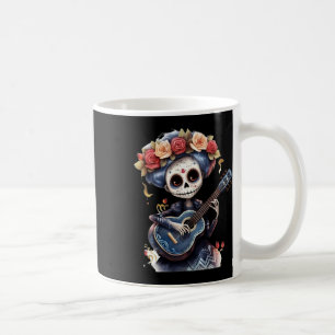 Caneca De Café Dia Do Crânio De Açúcar De Catrina Inspirado Morto