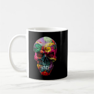 Caneca De Café Dia Do Crânio Do Açúcar Dos Crânios Da Cabeça Lega