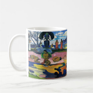Caneca De Café Dia do Deus por Paul Gauguin Polinésia