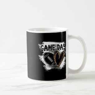 Caneca De Café Dia do Jogo de Futebol Mulheres Leopardo Cheetah