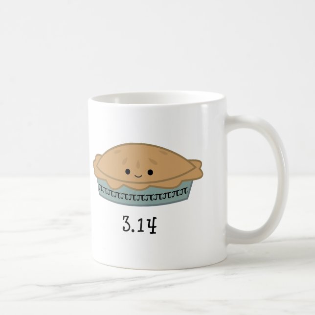 Caneca De Café Dia do Pi Fofo 3.14 (Direita)