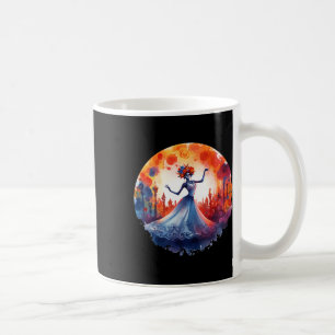 Caneca De Café Dia dos Mortos Da Catrina Lady Sugar Skull Dia De 