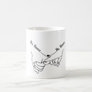 Caneca De Café Dia dos Namorados, Apertos de Mão Personalizados
