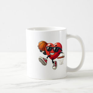 Caneca De Café Dia dos Namorados Basquete Enfurrando Esportes Hom