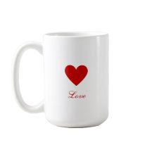 Dia dos Namorados Coração Vermelho Elegante Amor