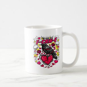 Caneca De Café Dia dos Namorados F Caw F Crow Para Singles Anti R