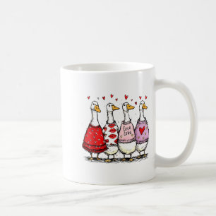 Caneca De Café Dia dos Namorados Funny Silly Goose Tendência