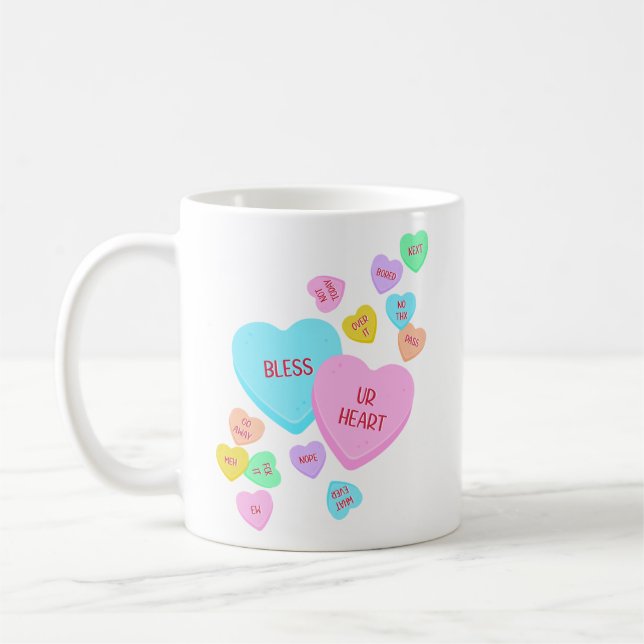 Caneca De Café Dia dos Namorados Sarcástico (Esquerda)