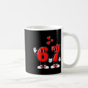 Caneca De Café Dia dos Namorados Seis Sete Corações 6 7 Meme Gen