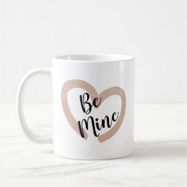 Caneca De Café Dia dos Namorados Seja Meu Coração Rosa Fofo