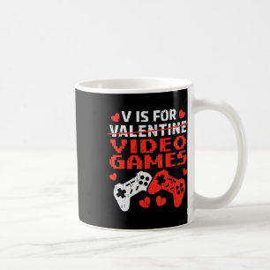 Caneca De Café Dia dos Namorados V é Para Controles de Video Game