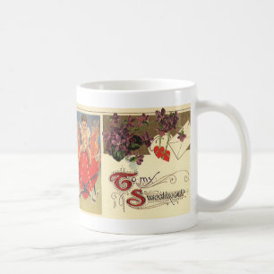 Caneca De Café Dia dos Namorados Vitoriano Antigo Para Meu Querid