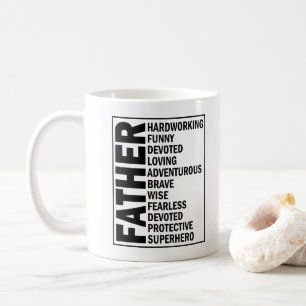 Caneca De Café Dia dos Pais Adjetivo Dia dos Pais Legal Pai Defin