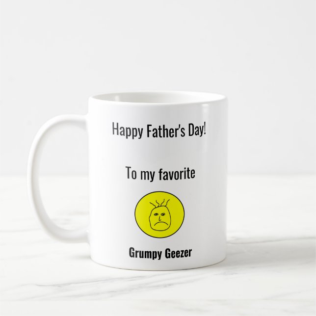Caneca De Café Dia dos Pais do Velho Mal-Humorado (Esquerda)