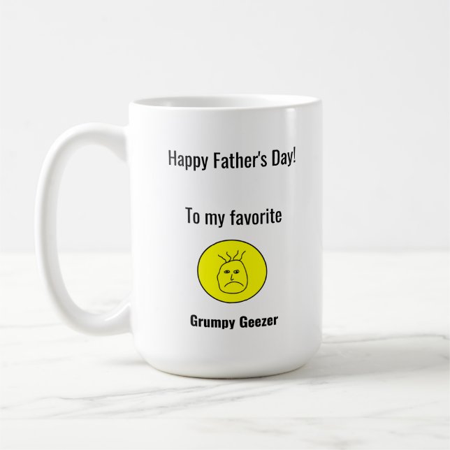 Caneca De Café Dia dos Pais Grumpy Geezer (Esquerda)