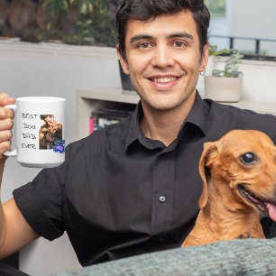 Caneca De Café Dia dos Pais Melhor Cachorro Pai Foto Pata 