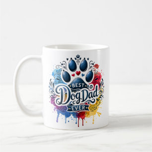 Caneca De Café Dia dos Pais Melhor Pai de Cachorro de Todos os Te