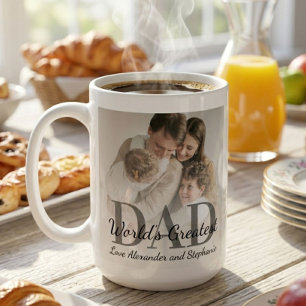 Caneca De Café Dia dos Pais - Melhor Pai do Mundo com Foto