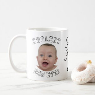 Caneca De Café Dia dos Pais Papai Mais Legal de Todos Bebê Foto L