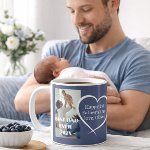 Caneca De Café Dia dos Pais para Primeiro Vez Pai Melhor Pai de T
