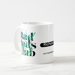Caneca De Café Dia dos Pais Scramble Clube dos Pais Radicais Nome