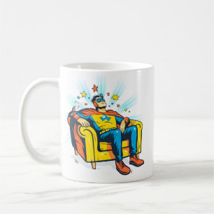 Caneca De Café Dia dos Pais Super-herói