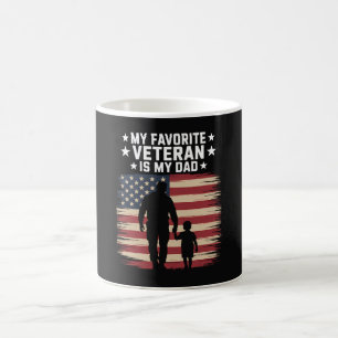 Caneca De Café Dia dos Pais Veterano Pai Orgulhoso