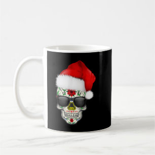 Caneca De Café Dia Dos Papais noeis De Natal Do Crânio De Açúcar