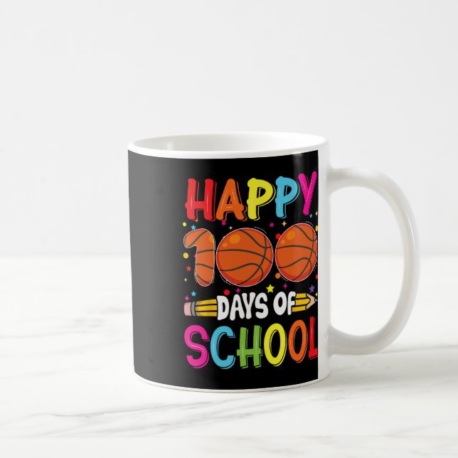 Caneca De Café Dia dos Professores Crianças Felizes 100 Dias 3 (Direita)