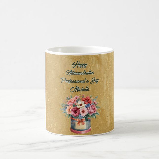 Caneca De Café Dia dos Profissionais Administrativos Elegante em  (Centro)