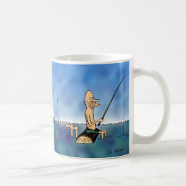 Caneca De Café Dia Estranho - Cartoon de Pesca