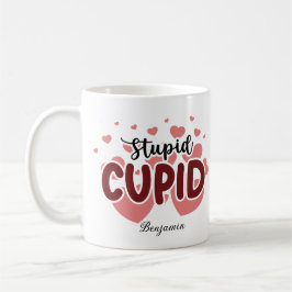 Caneca De Café Dia Estúpido Contra o Valentim