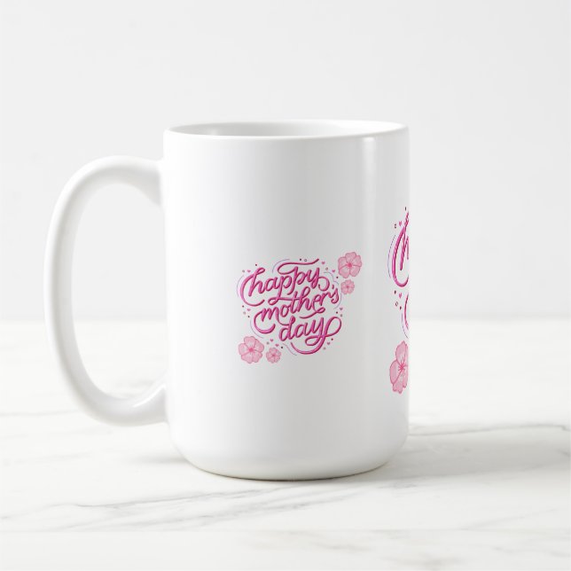 CANECA DE CAFÉ DIA FELIZ DA MÃE DESIGN MODERNO (Esquerda)