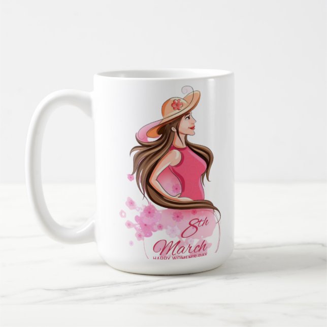 Caneca De Café Dia Internacional da Mulher (Esquerda)