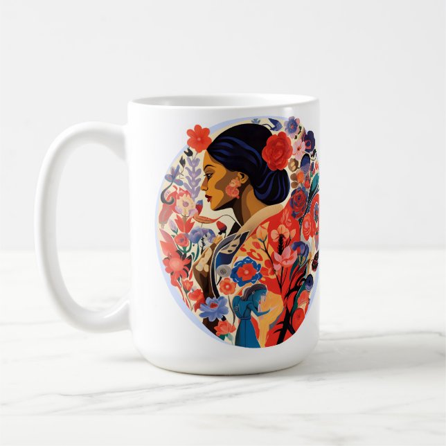 Caneca De Café Dia Internacional da Mulher (Esquerda)