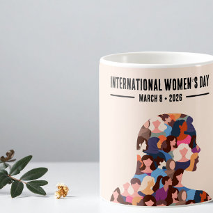 Caneca De Café Dia Internacional da Mulher