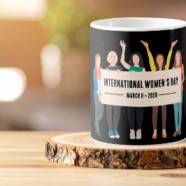 Caneca De Café Dia Internacional da Mulher