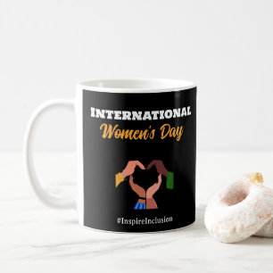 Caneca De Café Dia Internacional da Mulher 2025 inclusão feminist