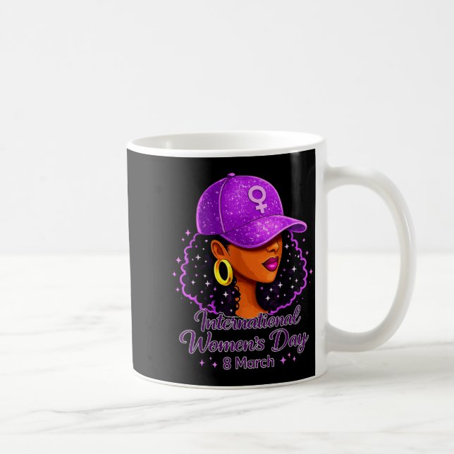 Caneca De Café Dia internacional da mulher 2026 8 março mulheres  (Direita)