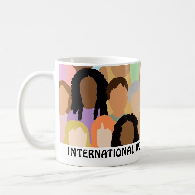 Caneca De Café Dia Internacional da Mulher - 8 de março (Esquerda)