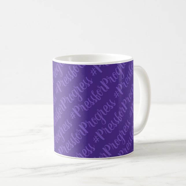 Caneca De Café Dia Internacional das Mulheres #PressforProgress H (Frente Esquerda)