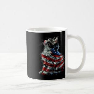 Caneca De Café Dia Memorial Do Gato E Orgulho Do Dia Da Independê
