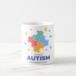 Caneca De Café Dia Mundial da Consciência do Autismo