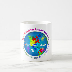 Caneca De Café Dia Mundial da Consciência do Autismo